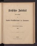 Kirchliches Amtsblatt für den Bezirk des Landes-Konsistoriums in Hannover