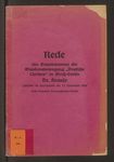 Rede des Gauobmannes der Glaubensbewegung &quot;Deutsche Christen&quot; in Groß-Berlin Dr. Krause, gehalten im Sportpalast am 13. November 1933 (nach doppeltem stenographischen Bericht)