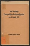 Die Deutsche Evangelische Nationalsynode am 9. August 1934