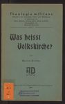 Was heißt Volkskirche?