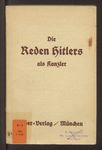 Die Reden Hitlers als Kanzler