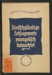 Deutschgläubige Schlagworte evangelisch beleuchtet