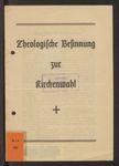 Theologische Besinnung zur Kirchenwahl