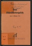 Das Schriftleitergesetz vom 4. Oktober 1933