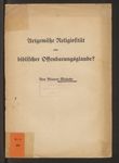 Artgemäße Religiosität oder biblischer Offenbarungsglaube?