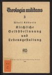 Kirchliche Selbstbesinnung und Lebensgestaltung