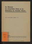 Die Mitarbeit der evangelischen Kirche an der Bekämpfung des Versailler Diktates