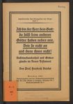 "Ich bin der Herr, dein Gott; Du sollst keine anderen Götter haben neben mir. Bete sie nicht an und diene ihnen nicht!"