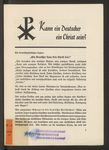 Kann ein Deutscher ein Christ sein?