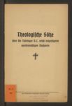 Theologische Sätze über die Thüringer D.C. nebst beigefügtem quellenmäßigen Nachweis